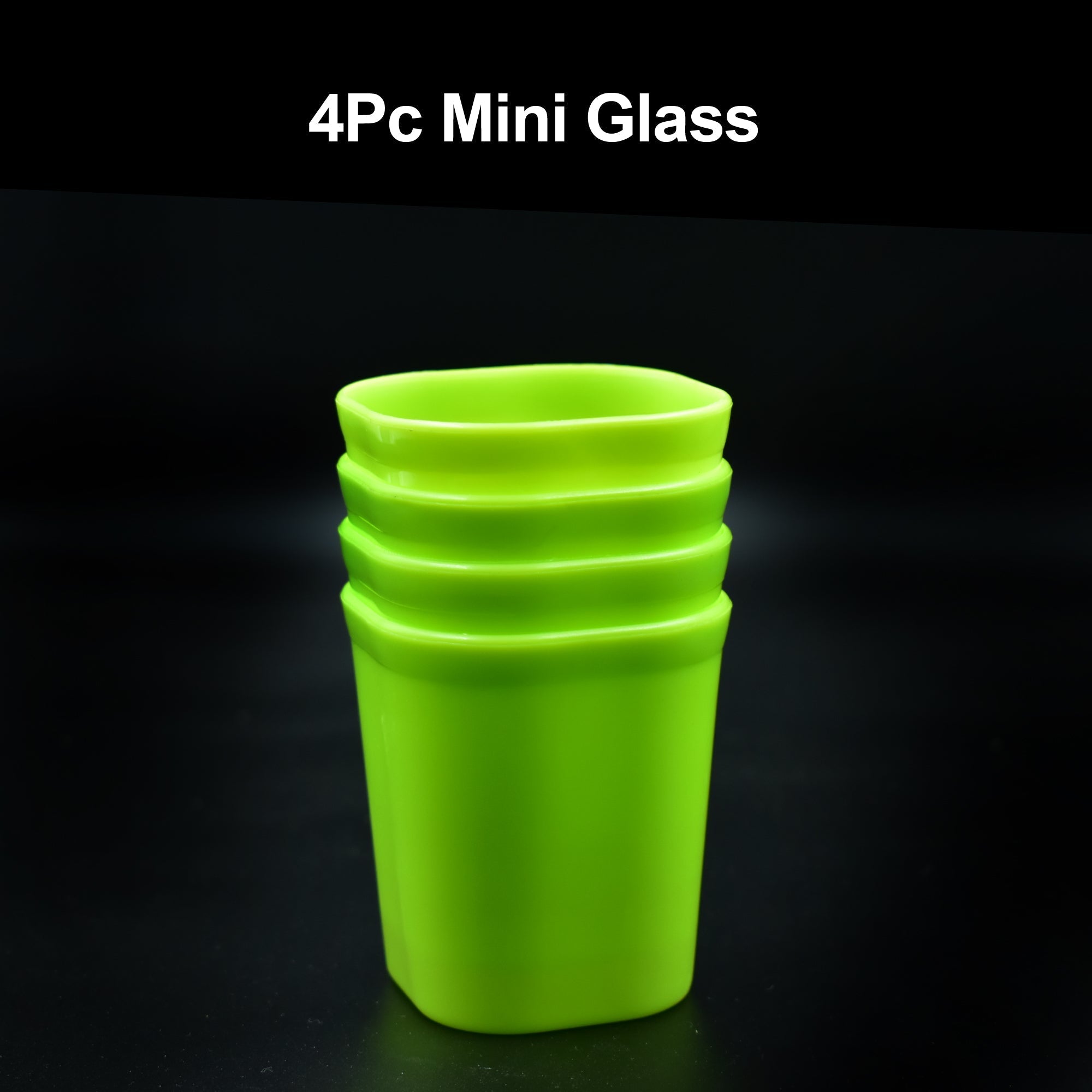Set of 4 drinking glasses, made of unbreakable plastic. Set of 4 drinking glasses, made of unbreakable plastic.